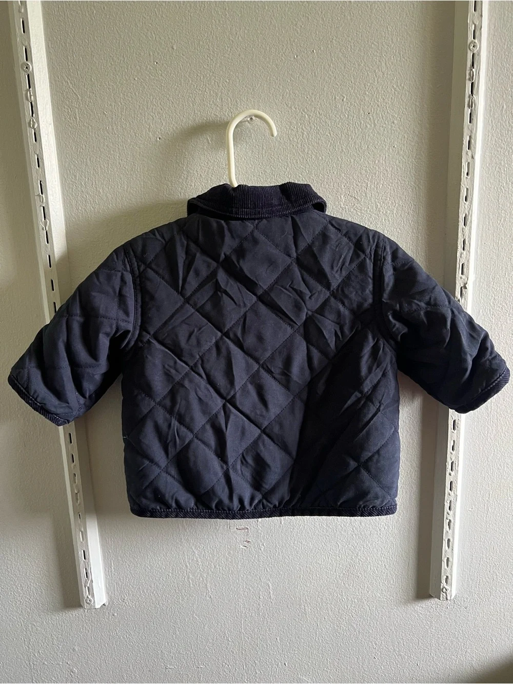 Vintage Janie and Jack Baby Quilted Navy Jacket